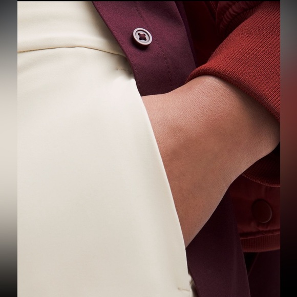 EUC daydrift high rise straight leg trouser light ivory sz Small short lululemon - Picture 14 of 16